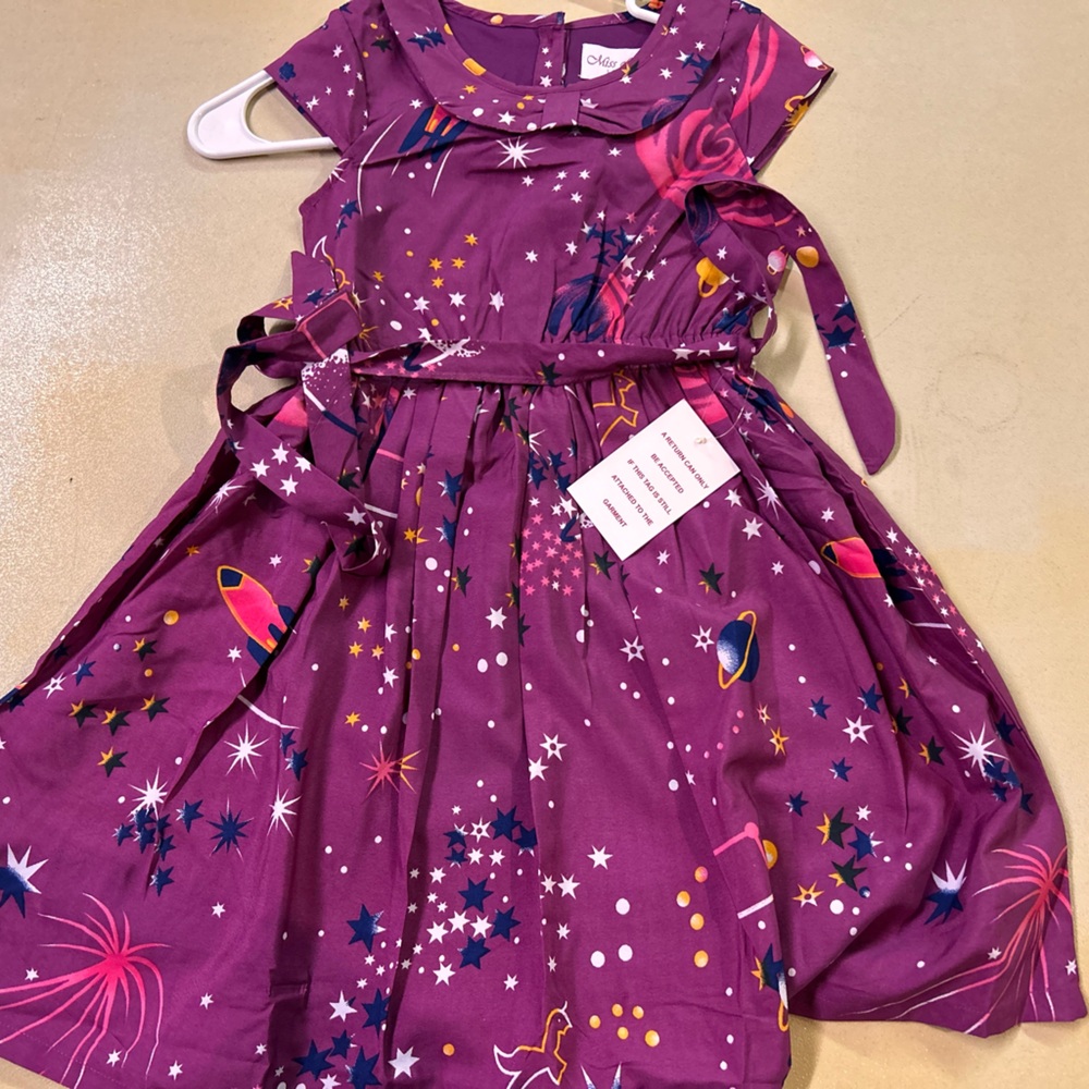 Miss London Purple Starry Adventure Dress